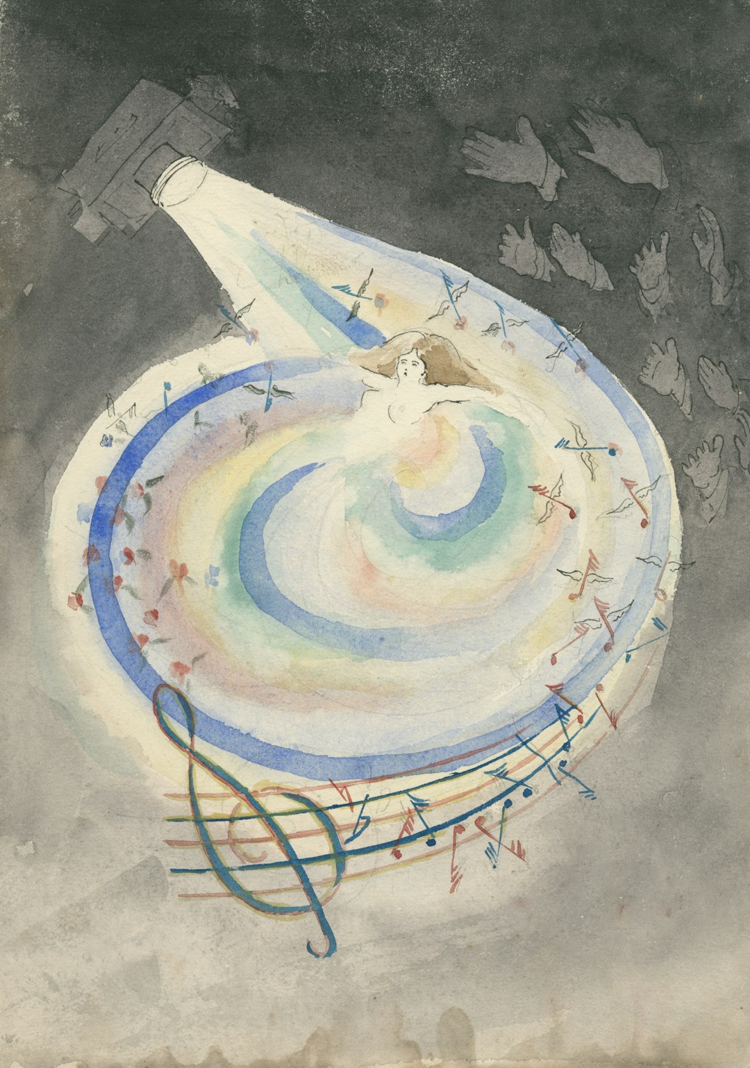 Jerome Robbins Dance Division, The New York Public Library. person waking up from nightmare